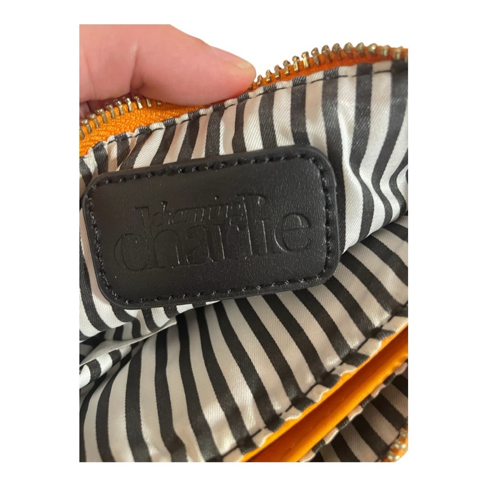 Charming Charlie Orange Woven Clutch Wristlet - Picture 8 of 10
